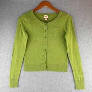 Mossimo Green Long Sleeve Button Up Cardigan Y2K Retro Preppy Casual Sz M